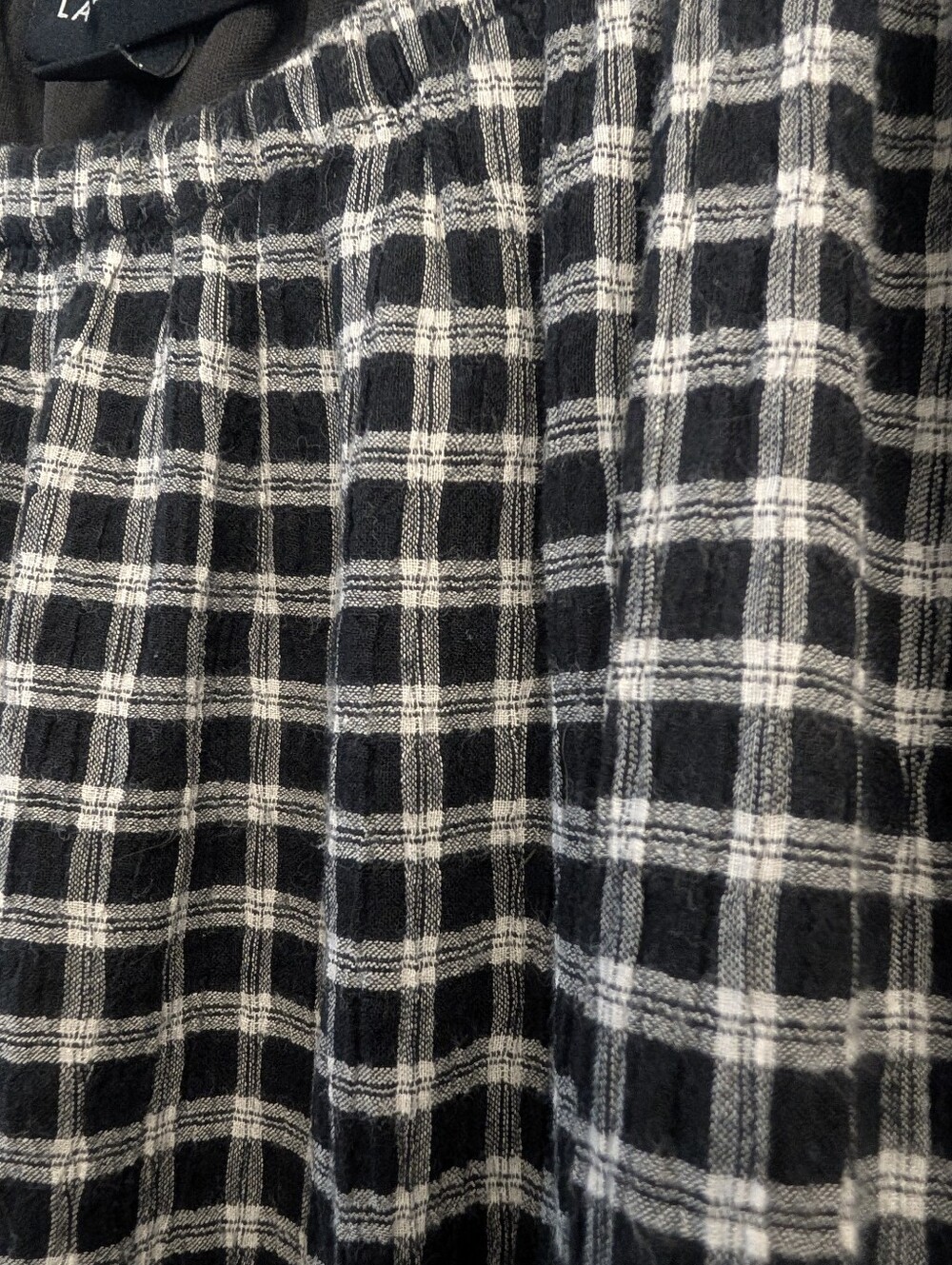 Lane Bryant Perfect Sleeve Tiered Midi Dress Black White Gingham Size 22 - Picture 10 of 10
